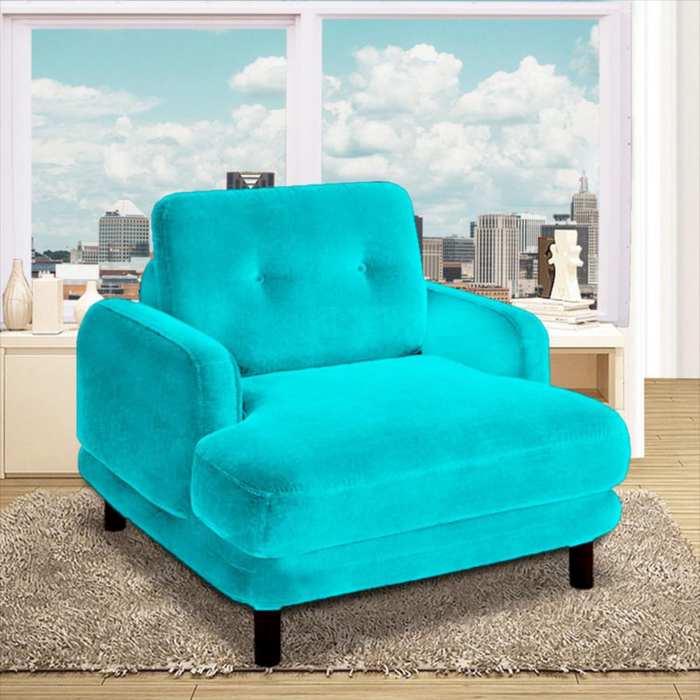 Silla Moderna Gibson Microfibra Azul