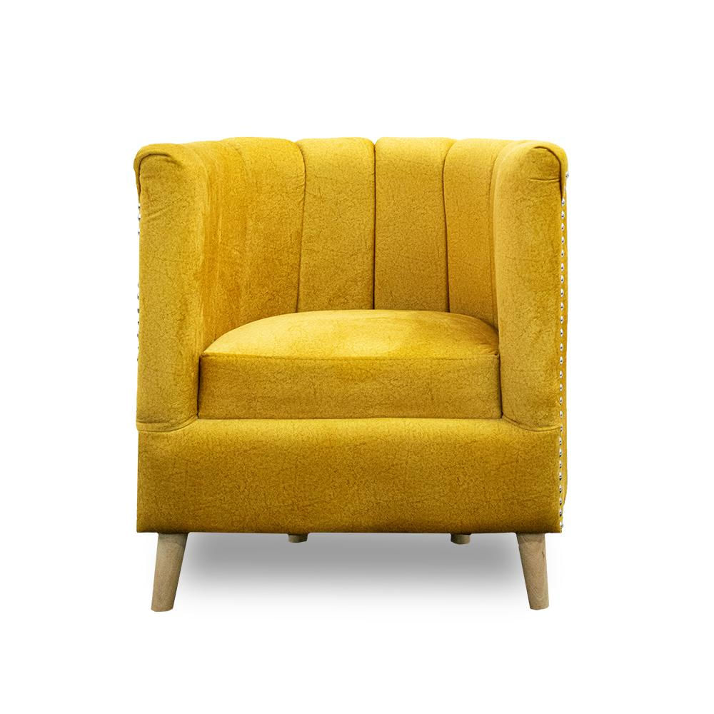 Poltrona Aruba Mostaza, Patas De Madera