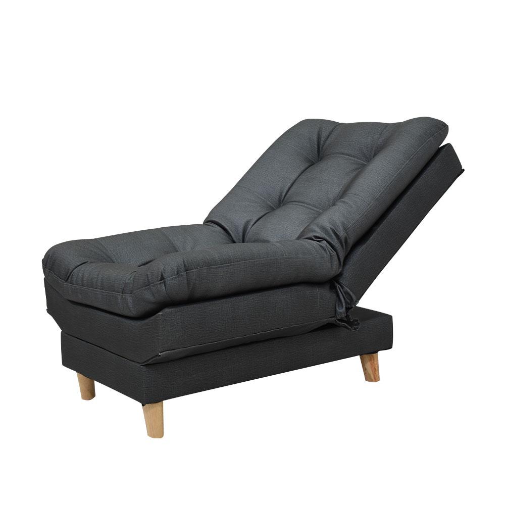 Poltrona Moltochic Sintetico Gris, Patas De Madera