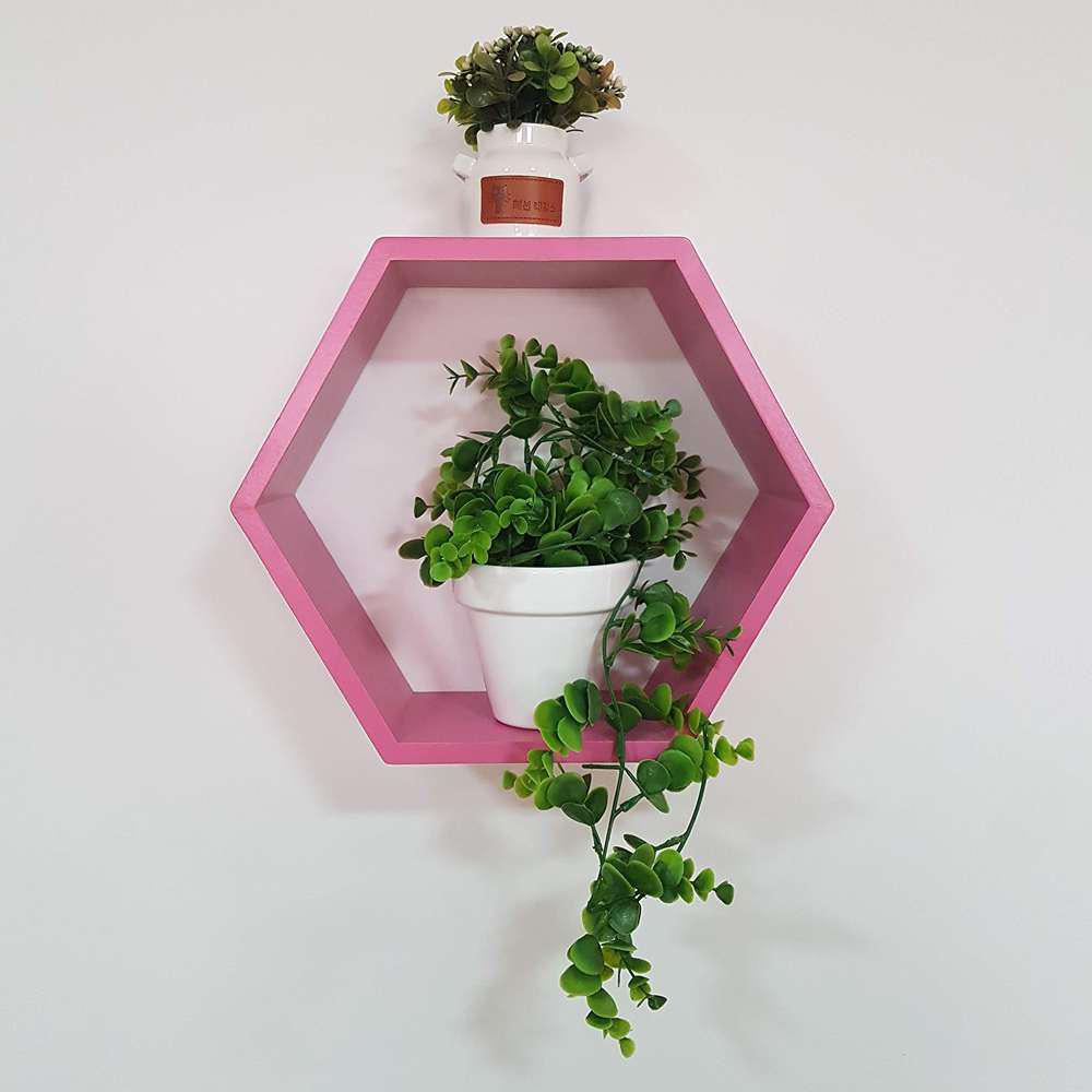 Repisa Rosado 34 Cm Hexagono img #2