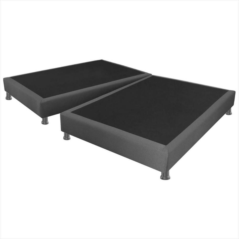 Base Cama Dividida Gris Doble 140X190