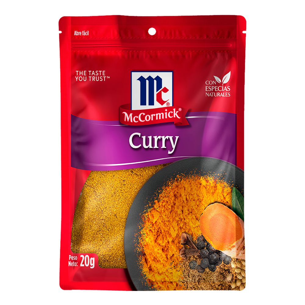Especia Pura MCCORMICK MARCA EXCLUSIVA Curry (20 gr)