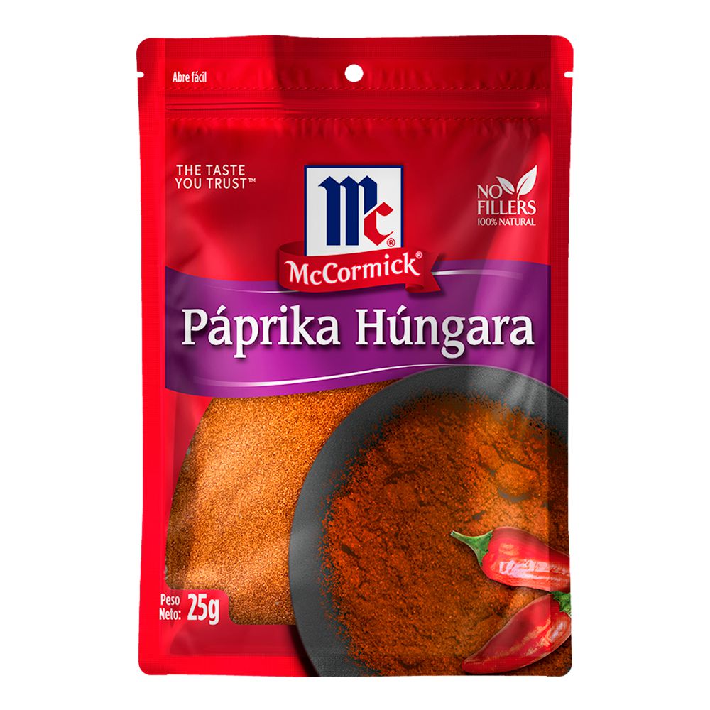 Especia Pura MCCORMICK MARCA EXCLUSIVA Paprika hungara (25 gr)