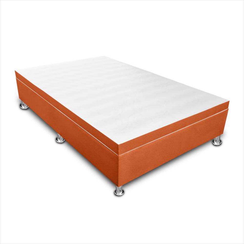 Base Cama Baul Magic Class 100X190 Ecocuero Naranja img #2