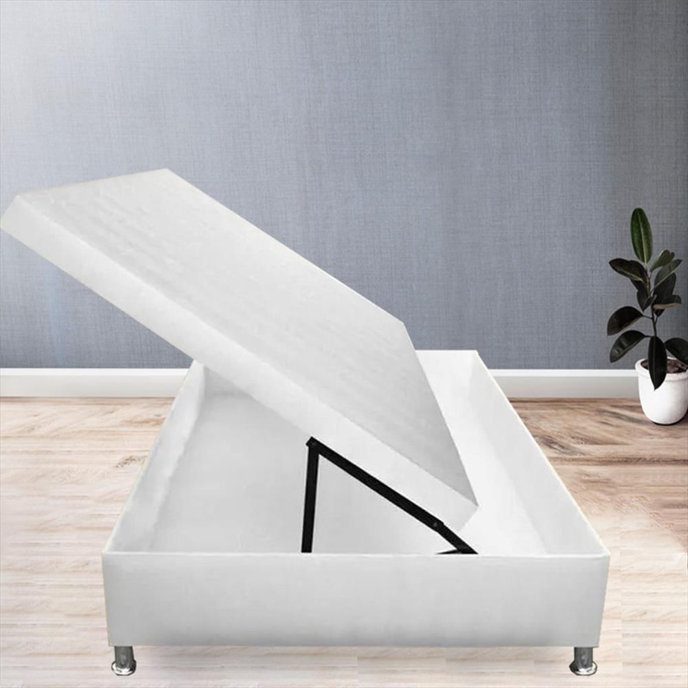 Base Cama Baul Magic Class 90X190 Ecocuero Blanco img #1