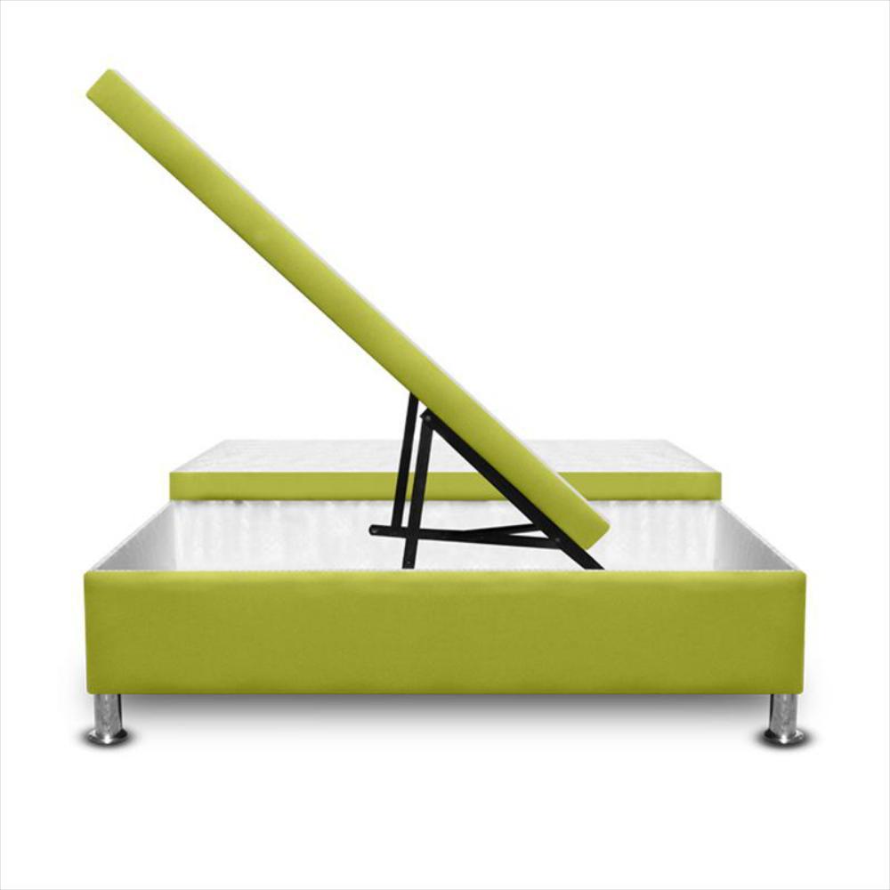 Base Cama Magic Class Baul Dividida 160X190 Ecocuero Verde img #2