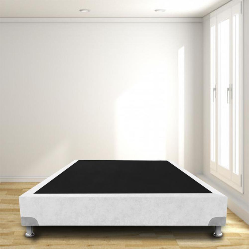Base Cama Magic Class Boston 140X190 Microfibra Blanco