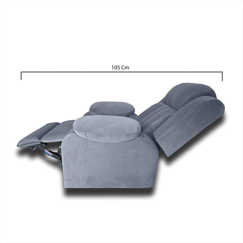 Silla Reclinable Paradise Electrica Poliester Gris