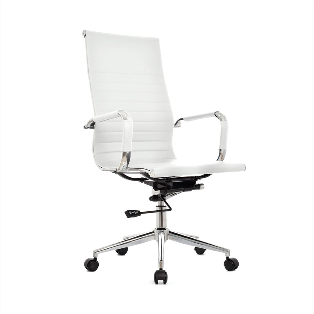 Silla Boss Oficina Espaldar Alto Blanca Bonno