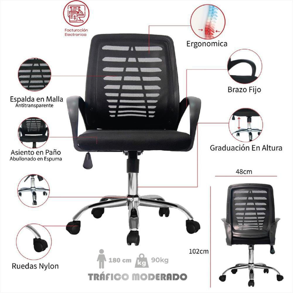 Silla De Oficina Belmira Giratoria Gerete