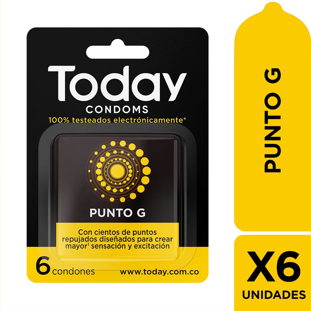 Condón TODAY punto G (6 und)