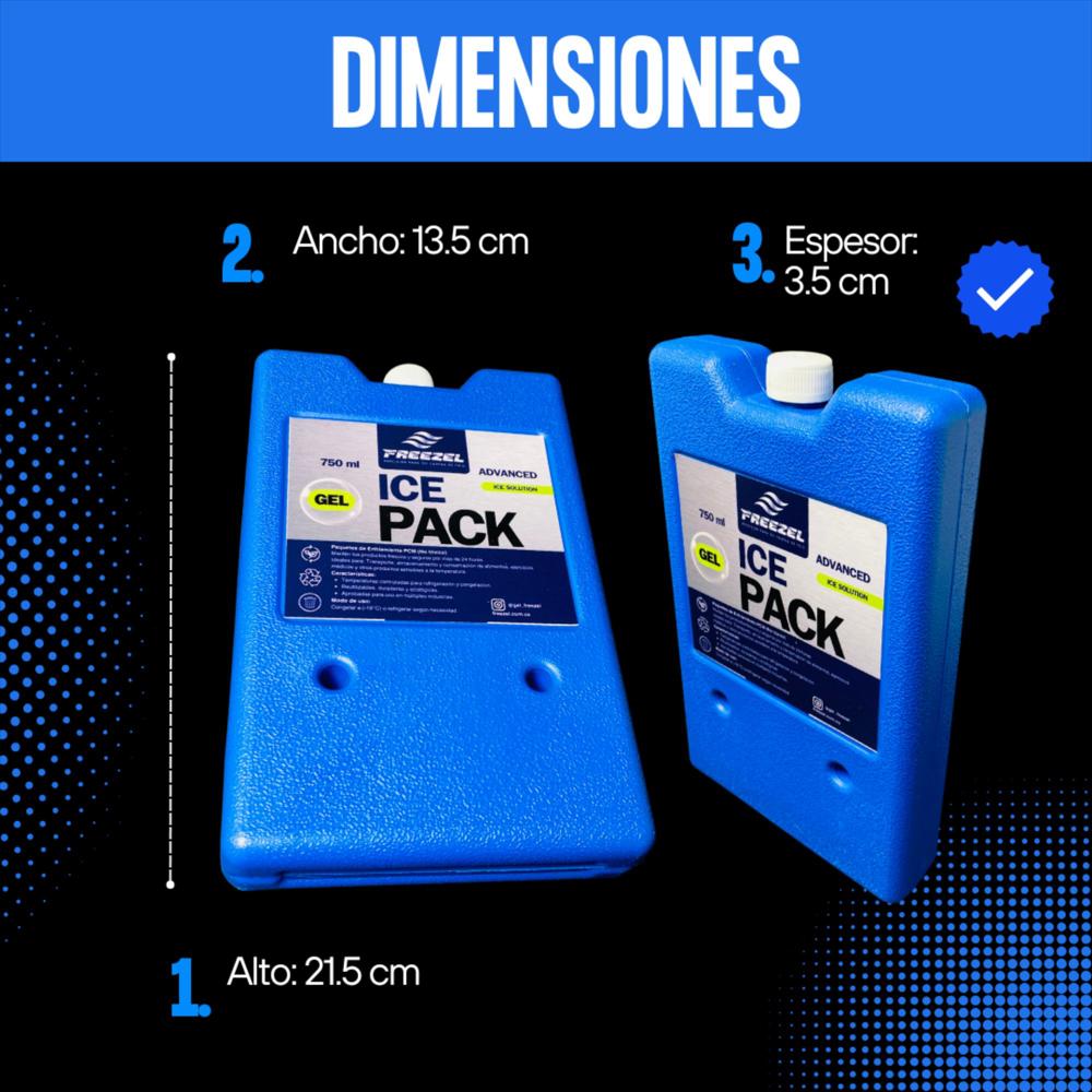 Kit X 10 Pilas De Frío Y Ultra Conservación Para Alimentos Y Bebidas 750 Ml img #3