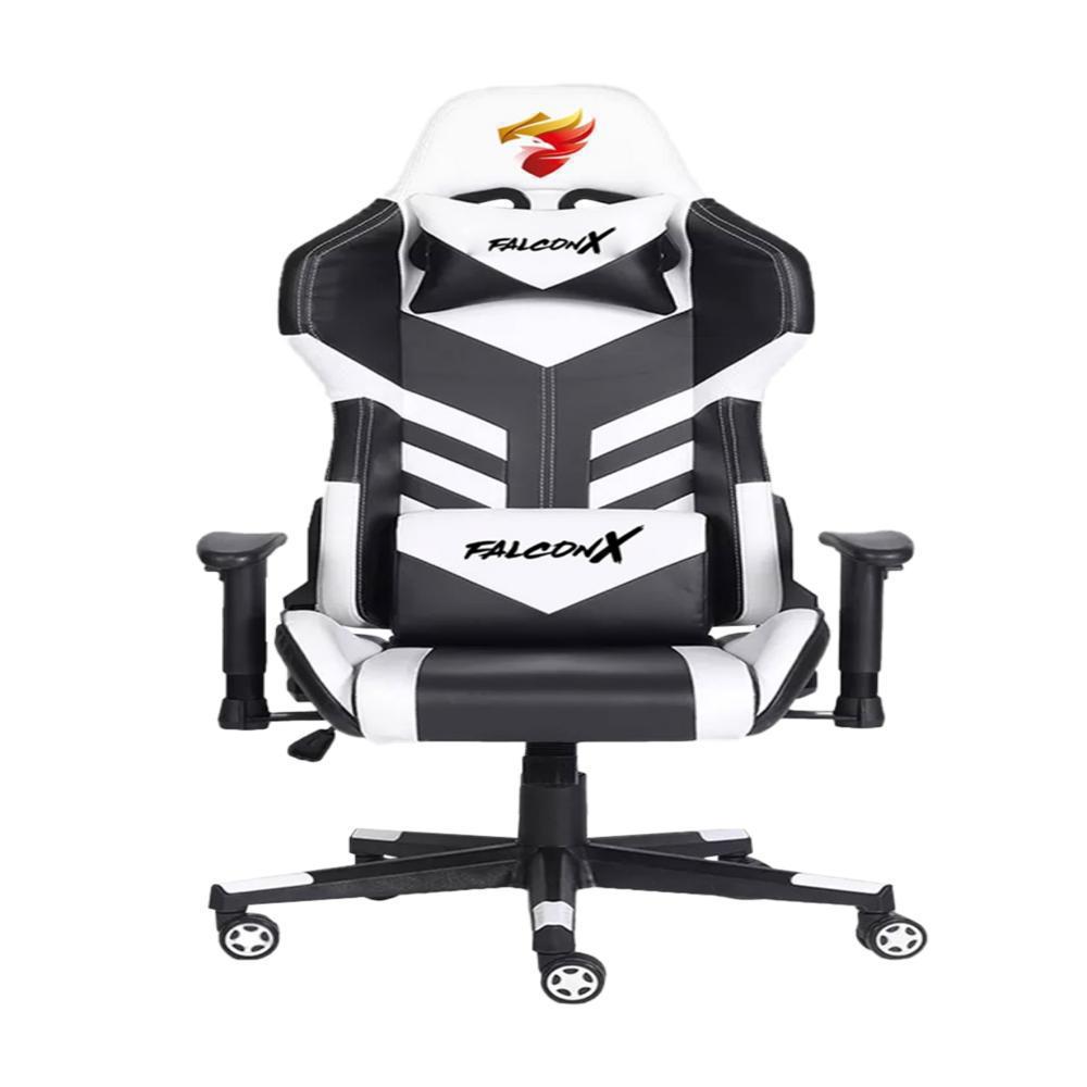 Silla Gamer Falconx Sd 257Ft Negro Blanco Reposapies Silla Gamer Falconx Sd 257Ft Negro Blanco Reposapies