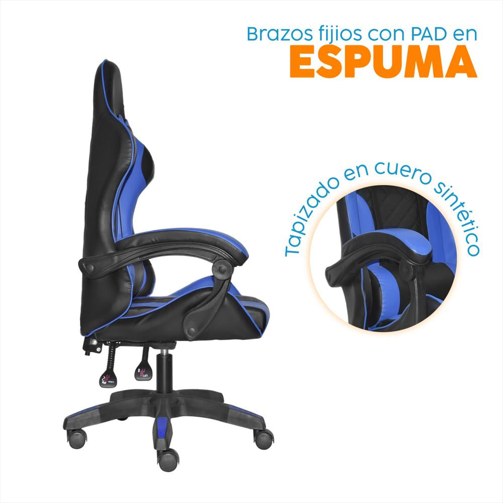 Sillón Gamer Byd Negro/Azul Bonno img #3