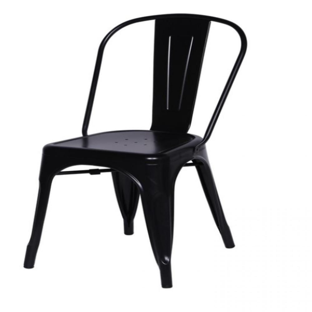 Silla Tolix Metalica Para Restaurante Color Negro