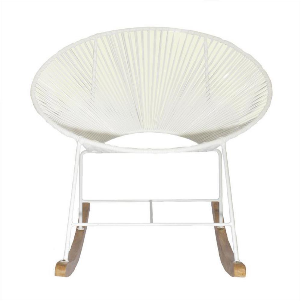 Silla Acapulco Mecedora Blanco