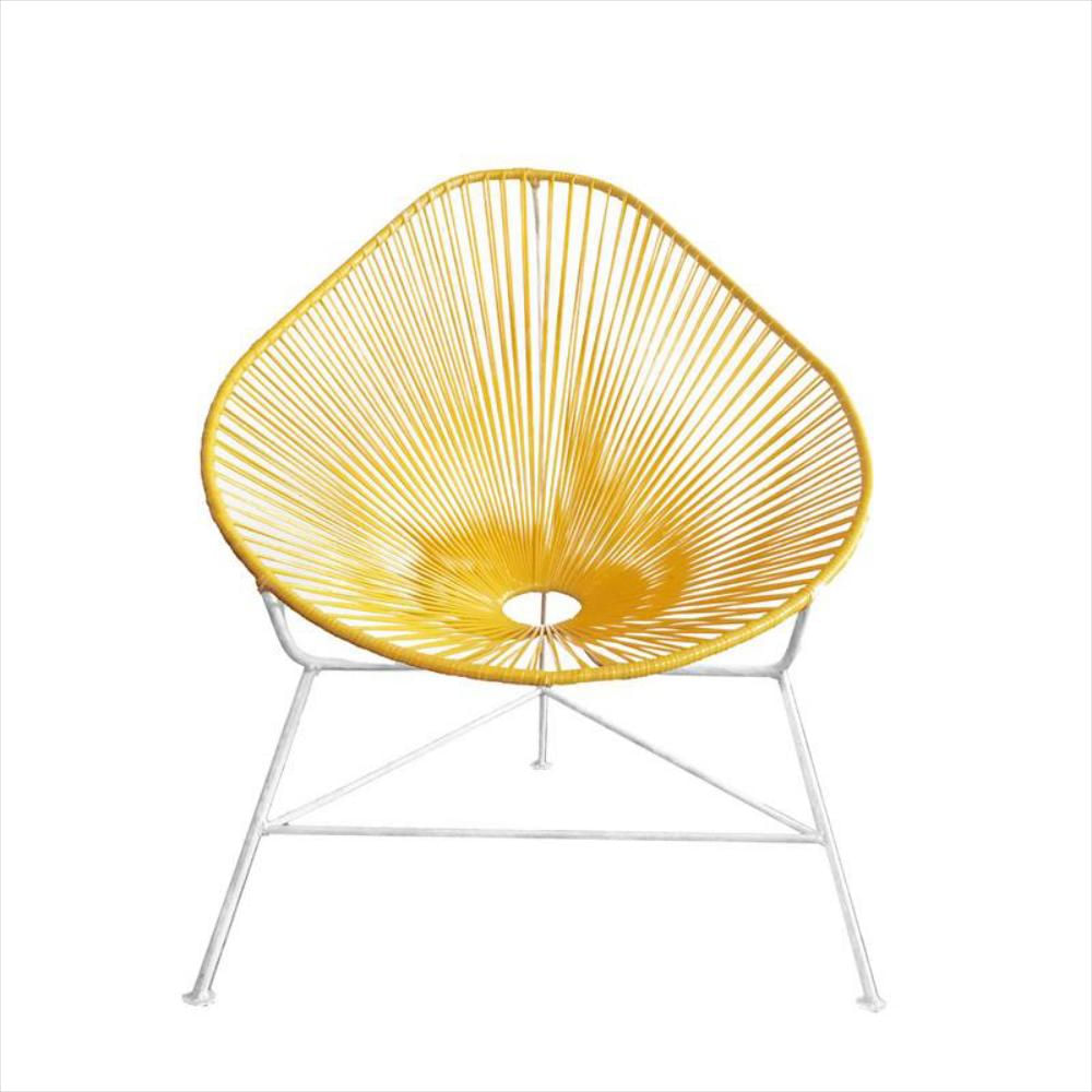 Silla Acapulco Amarillo Blanco