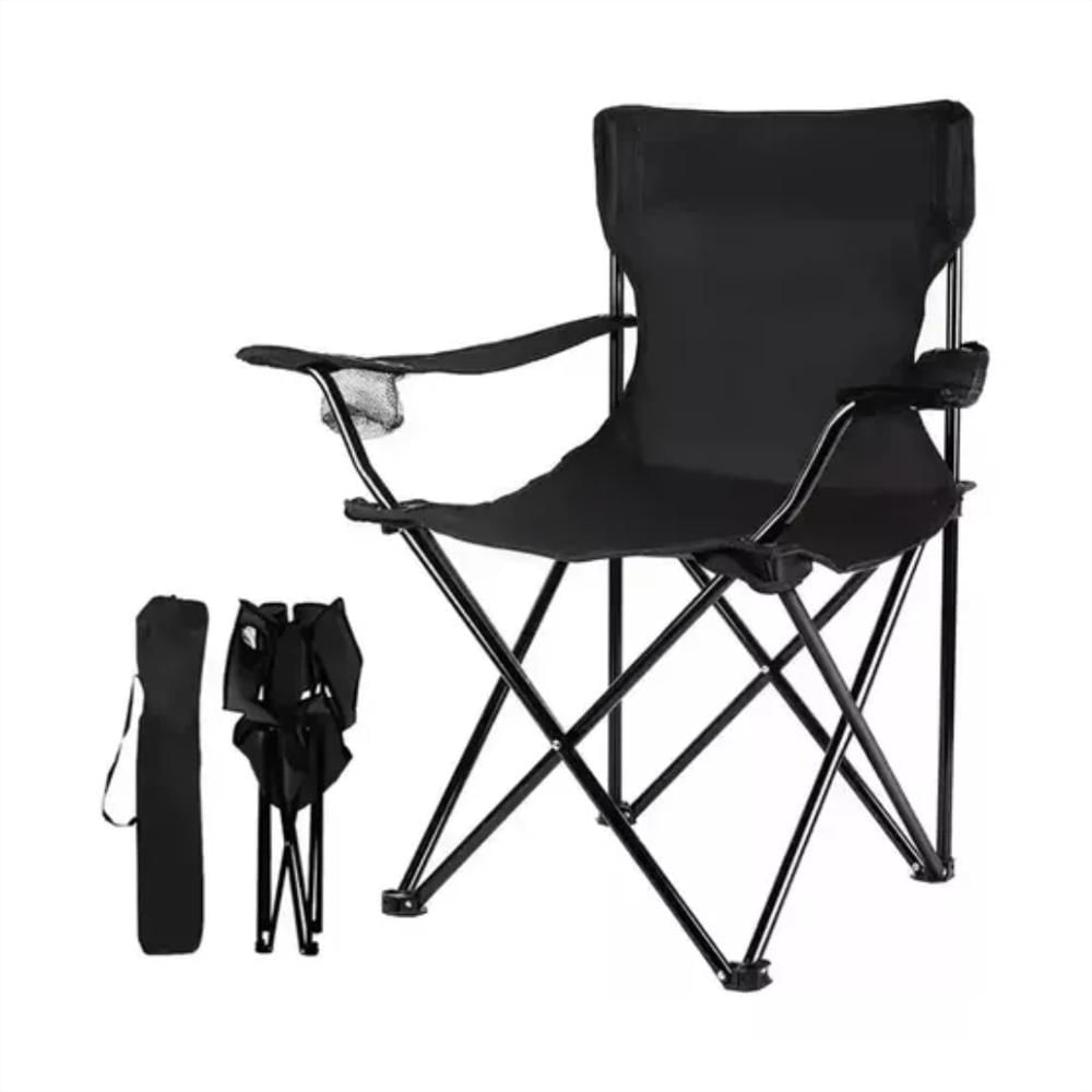 Silla Para Acampar Plegable Camping Playa Y Pesca Portavasos