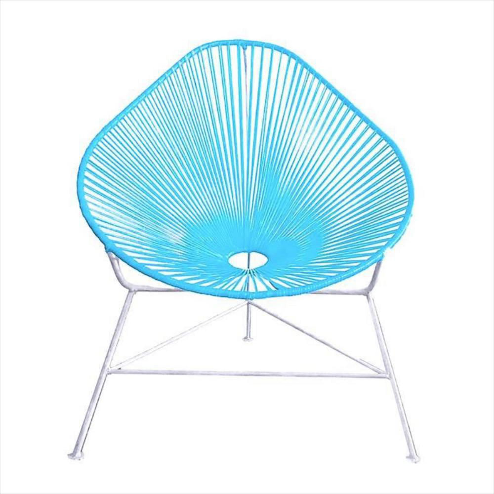 Silla Acapulco Azul Blanco