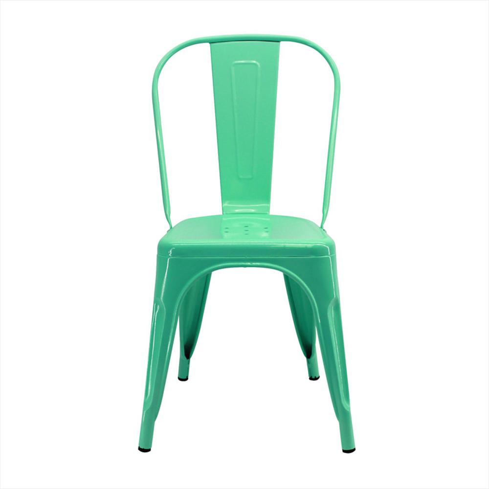 Silla Tolix Metalica Para Comedor Restaurante Verde Menta