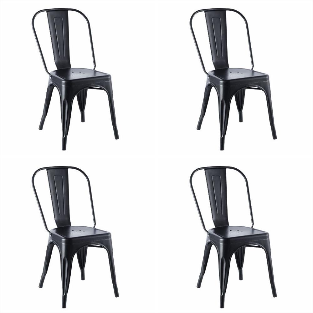 Kit X4 Sillas Tolix Ancora Para Comedor Y Sala Modernas