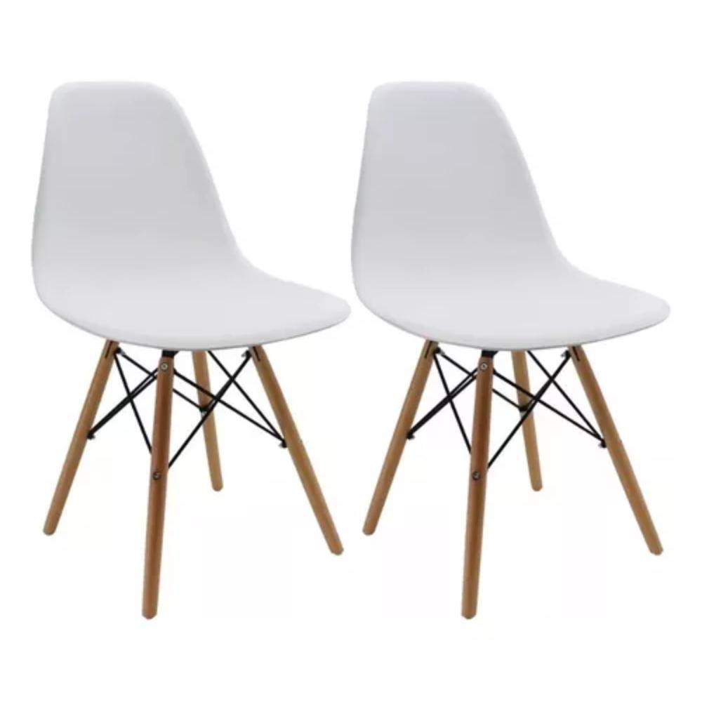 Sillas Eames Silla Minimalista Moderna Paquete De 4 Unidades Blanco