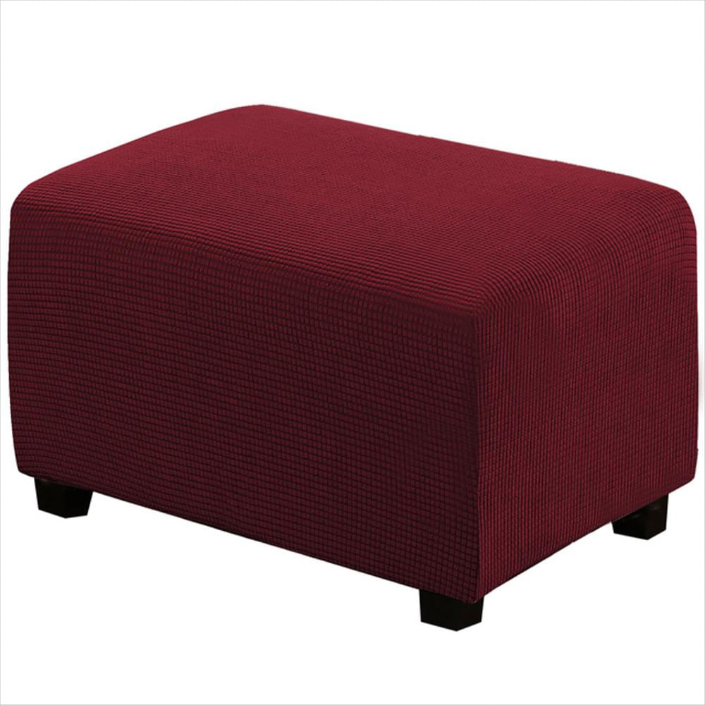 Puf Auxiliar Sala Pie De Cama 80X40 Vinotinto