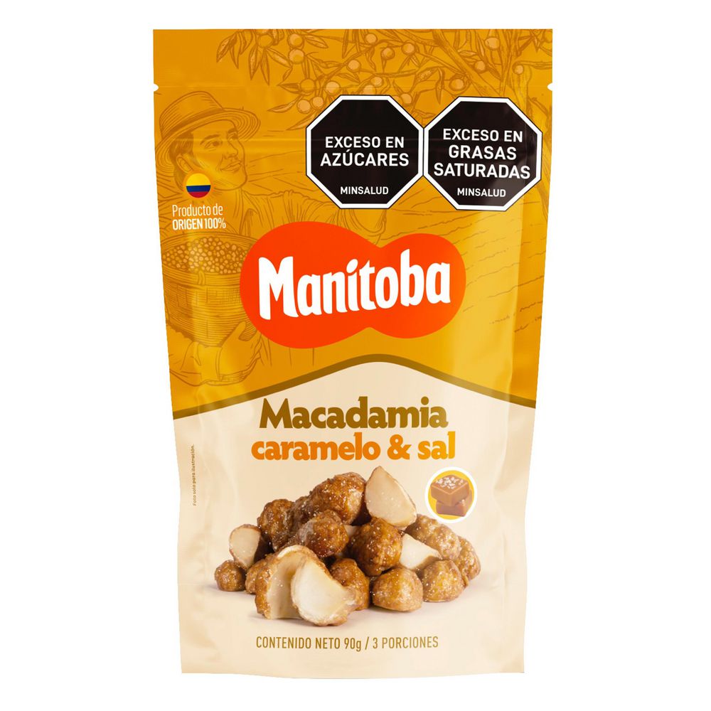 Macadamia MANITOBA caramelo y sal (90  gr)