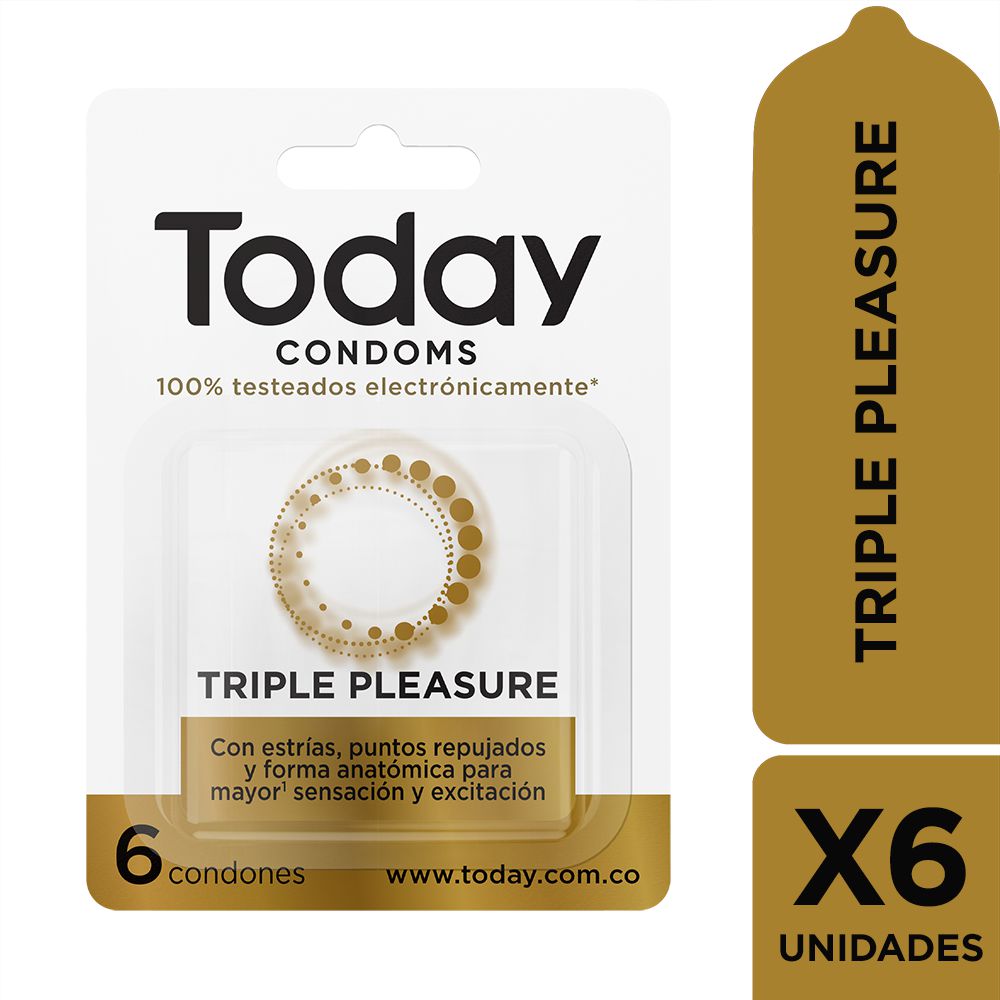 Condón Triple Pleasure TODAY 6 und