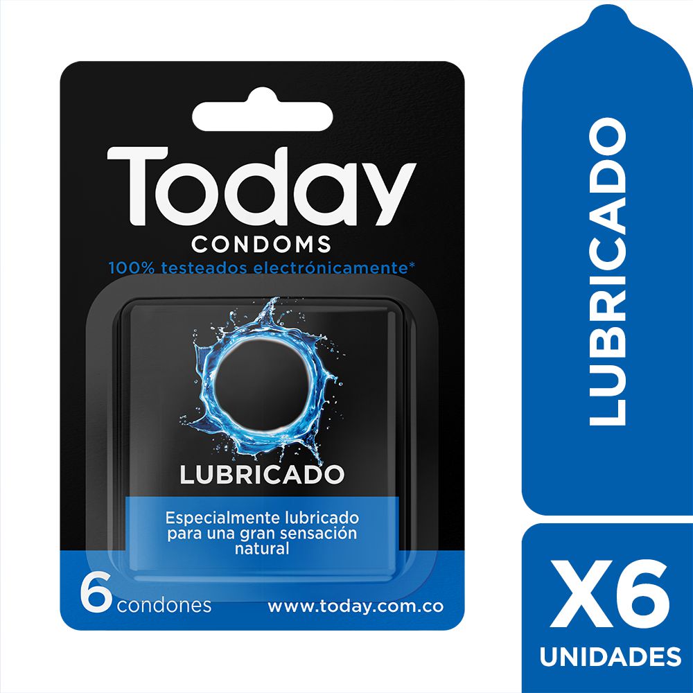 Condón Lubricado TODAY 6 und