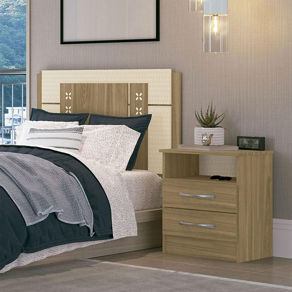 Mesa De Noche Versátil Natural img #1