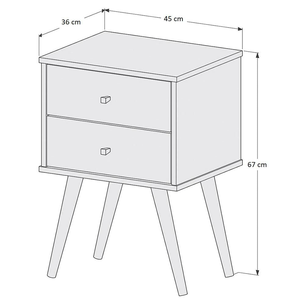 Mesa De Noche Croacia Beige img #4