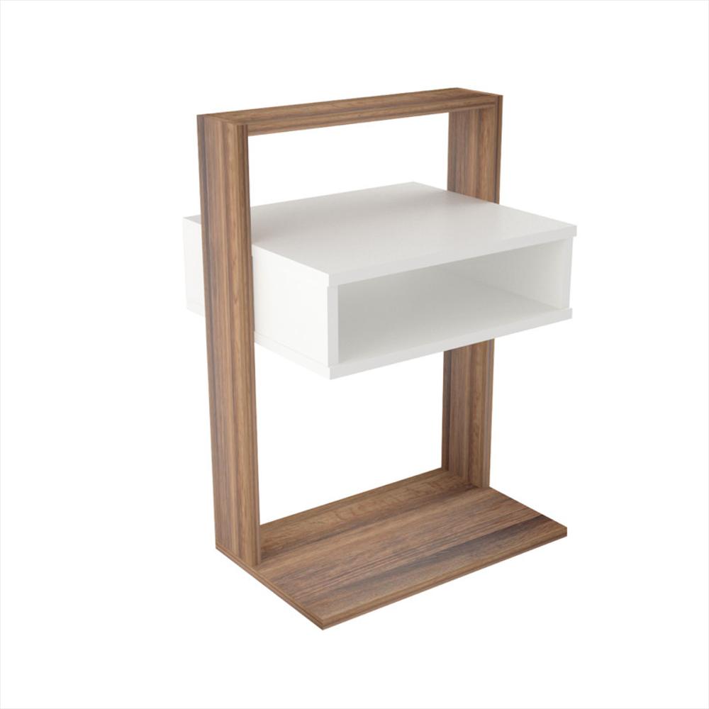 Mesa De Noche Nochero Essence Mn501 Roble Blanco