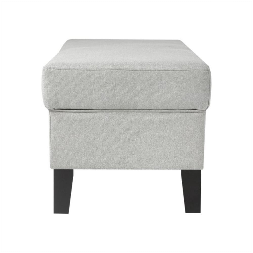Pie De Cama Baúl Classic 100 X 40 X 40 Ecocuero Marfil img #2