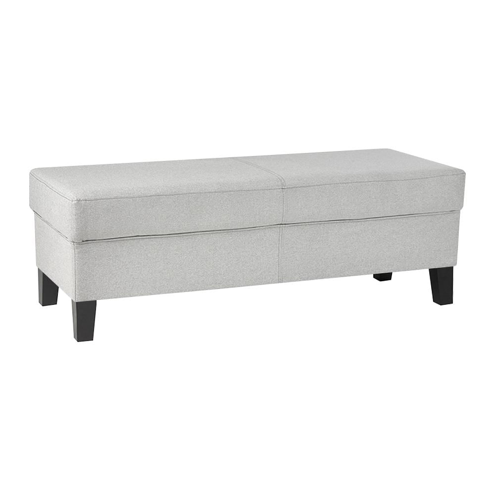 Pie De Cama Baúl Classic 100 X 40 X 40 Ecocuero Marfil img #1