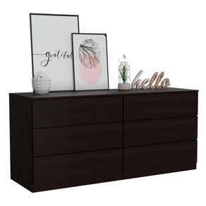 Comoda Doble 6 Cajones Asteria Wengue