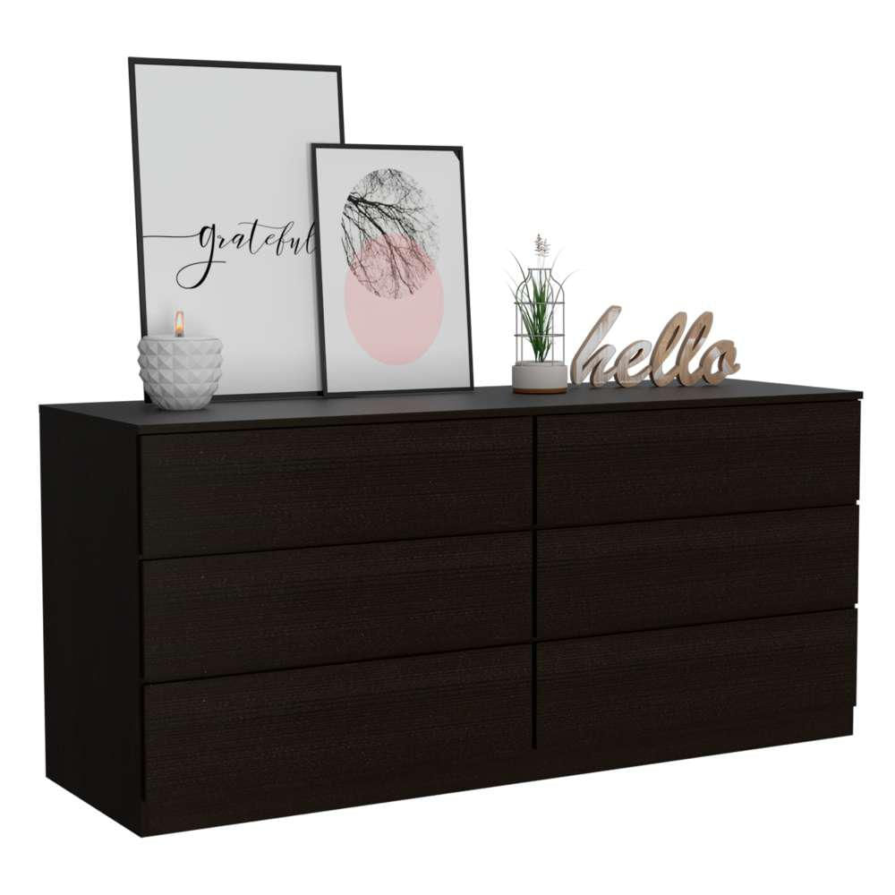 Comoda Doble 6 Cajones Asteria Wengue
