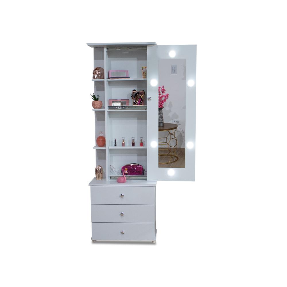 Tocador Amatista Mini Con Luz Blanco