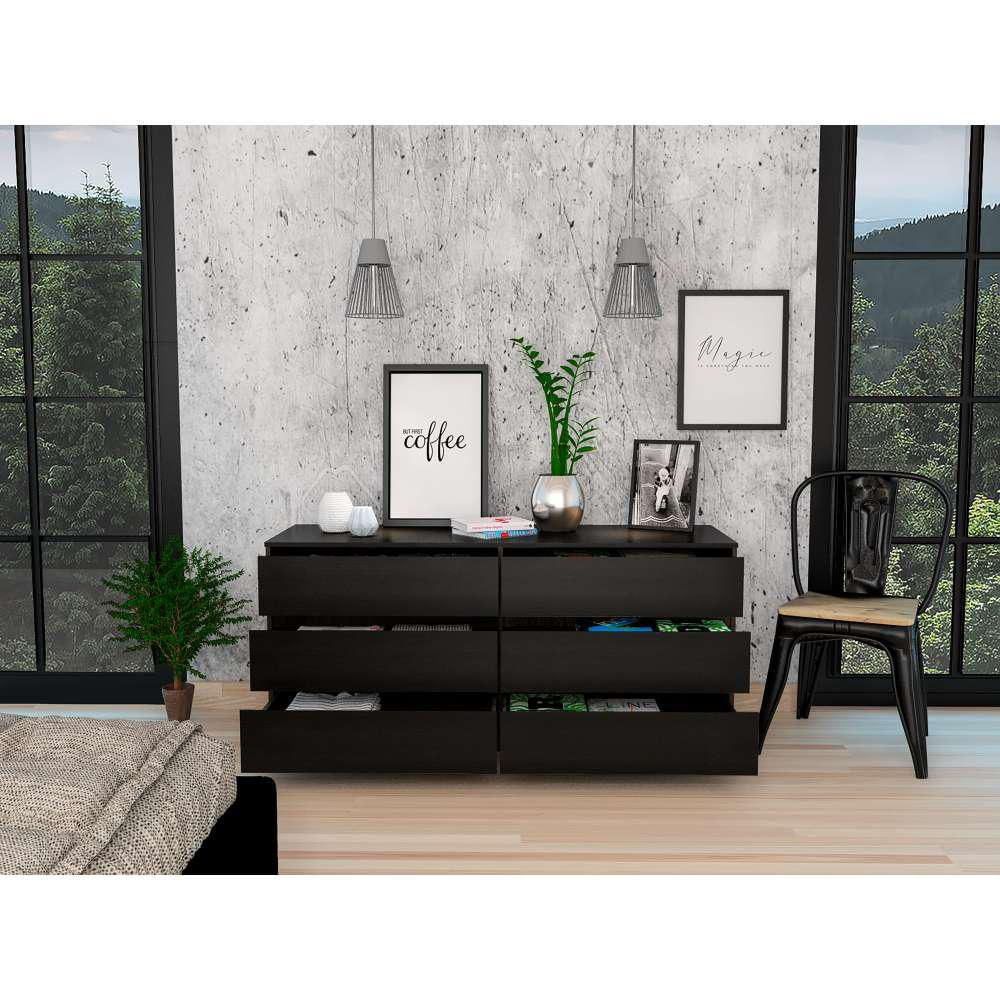 Comoda Doble 6 Cajones Asteria Wengue img #5