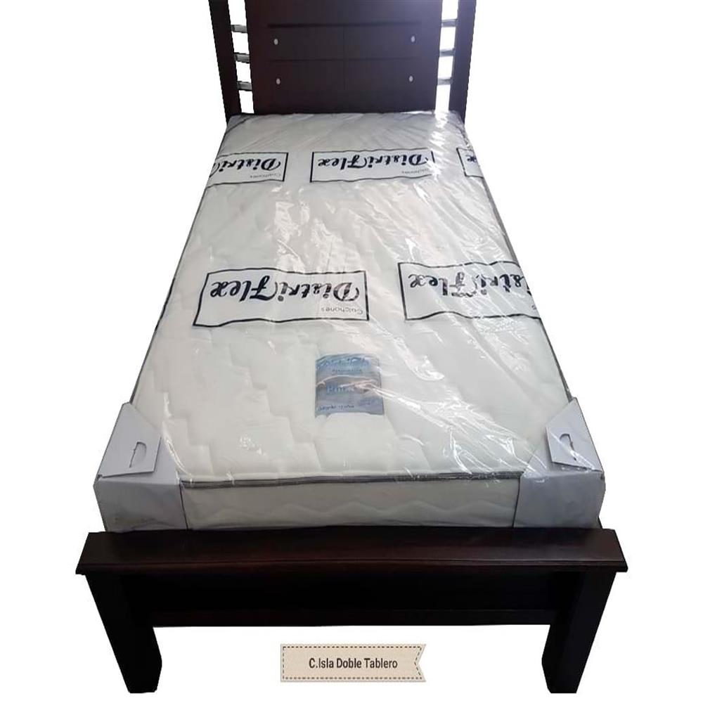 Cama Isla Doble Tablero Envejecido img #1