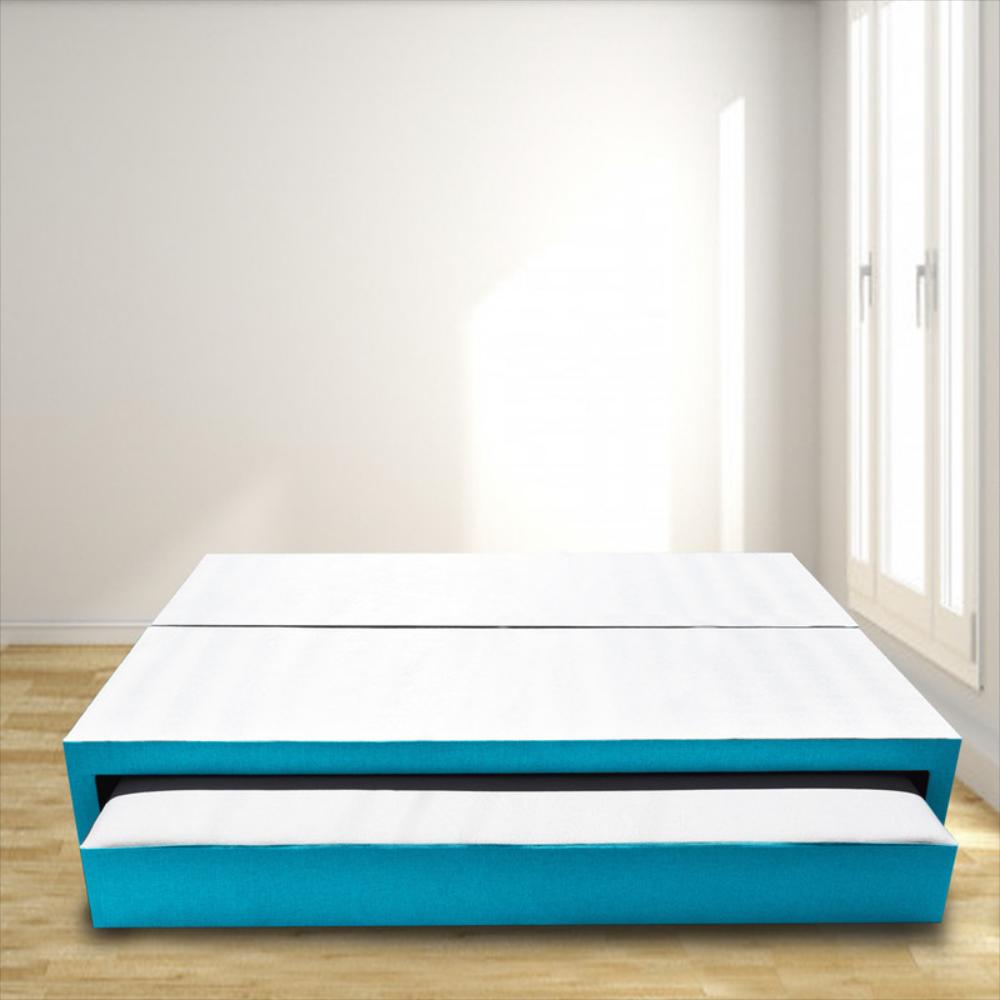 Cama Nido Dividida Magic Class 120X190 Ecocuero Azul