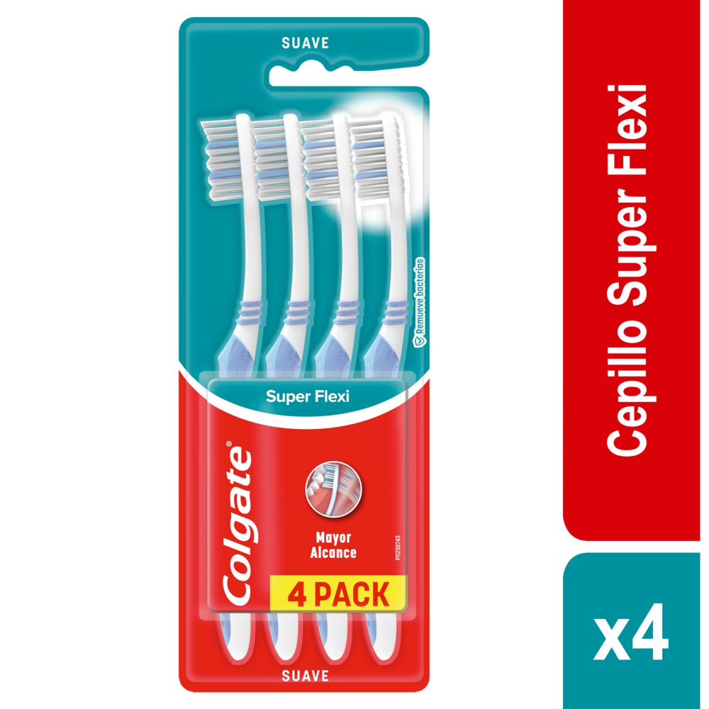 Cepillo De Dientes COLGATE Super Flexi Suave (4 und)