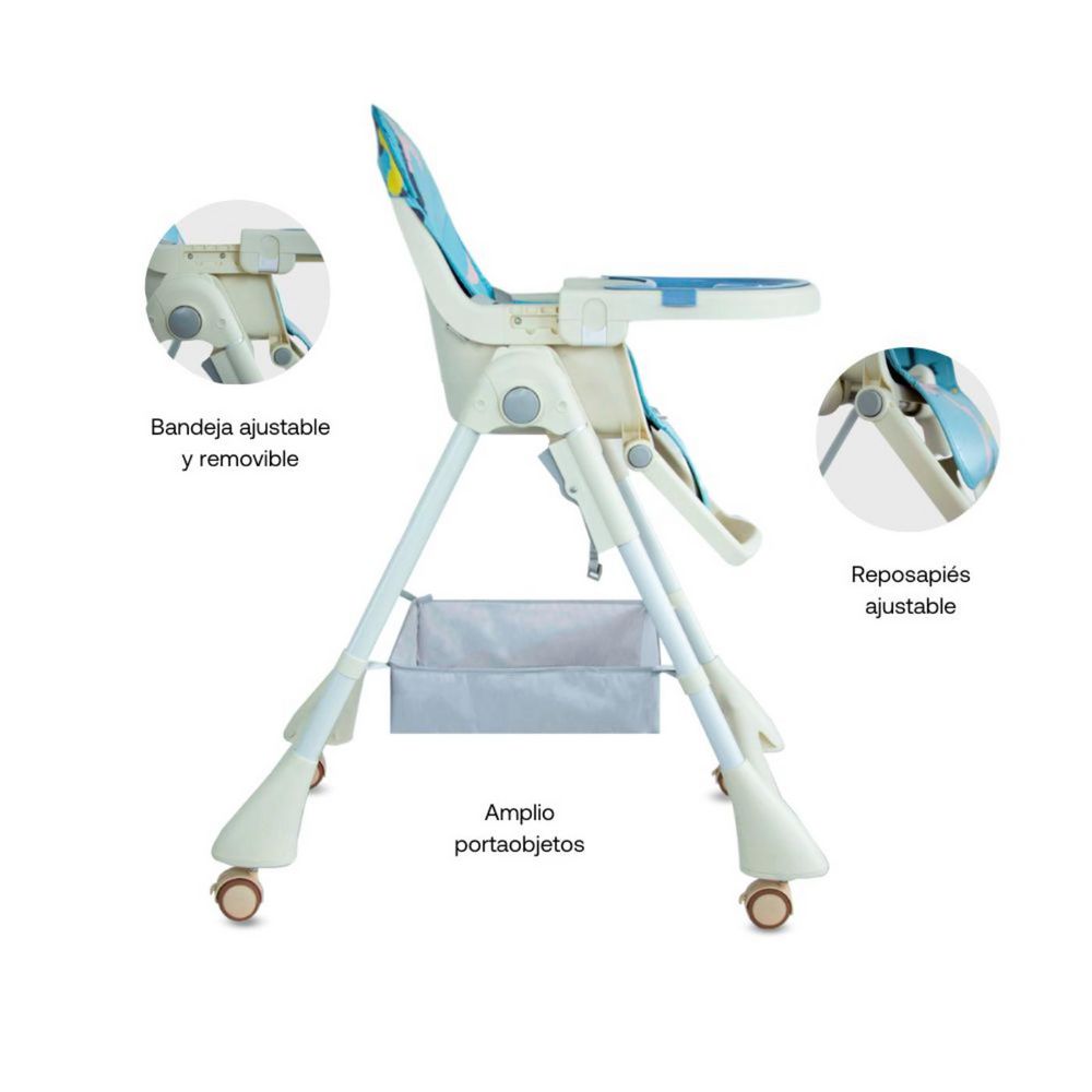 Silla Comedor Aquarella Azul BEBESIT YY31XBL img #3