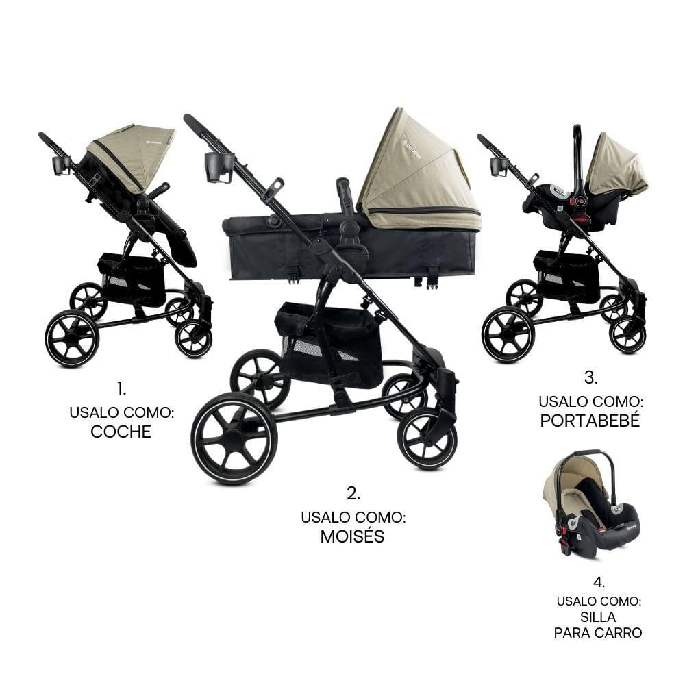 Coche Trave System Prima Beige BEBESIT SL461ABG img #3