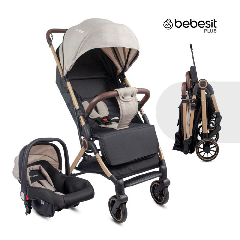 Coche Travel System Compacto Micro Bebesit Beige BEBESIT JCTSX5BG