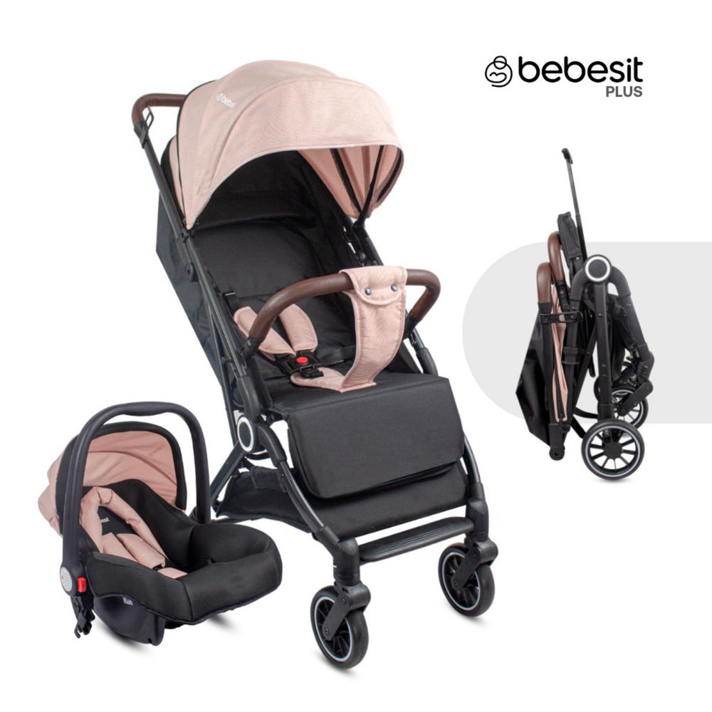 Coche Travel System Compacto Micro Bebesit Rosado BEBESIT JCTSX5P
