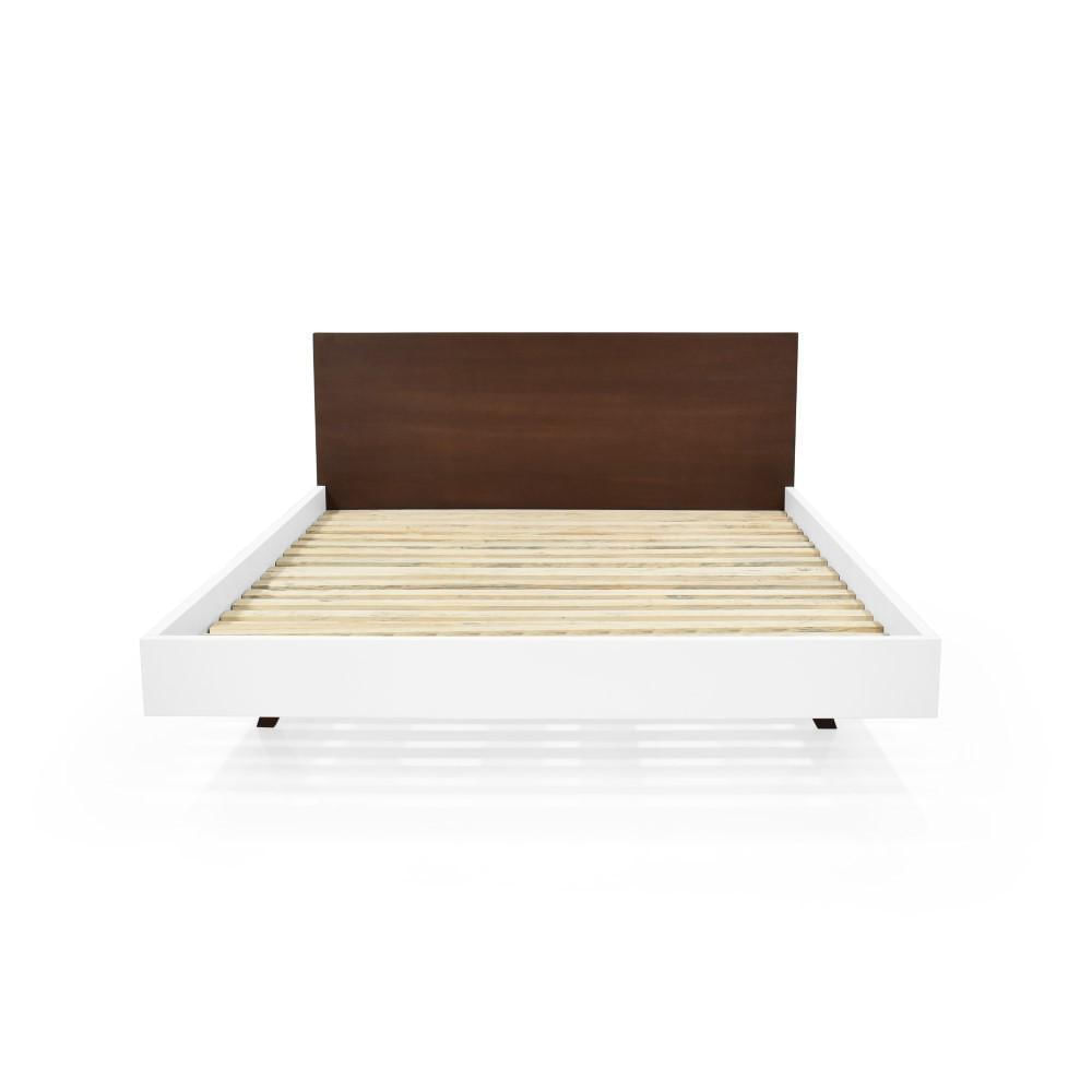 Cama Lanus Queen Tabaco Blanco
