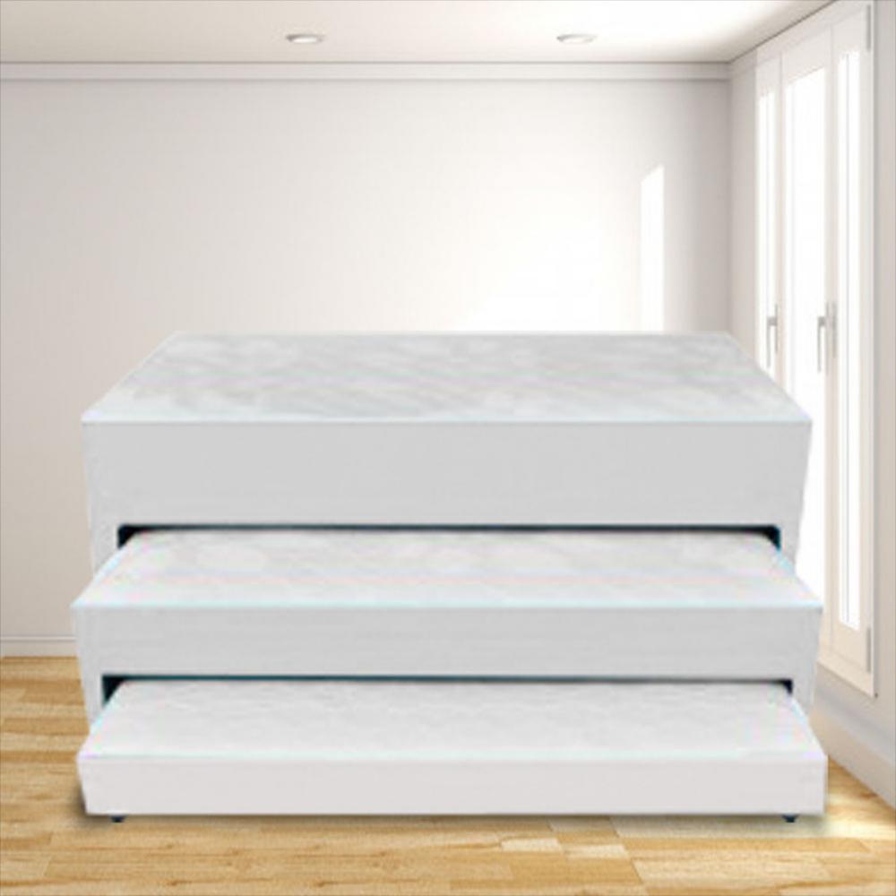 Cama Nido Triplexcolchon Magic Class 90X190 Ecocuero Blanco