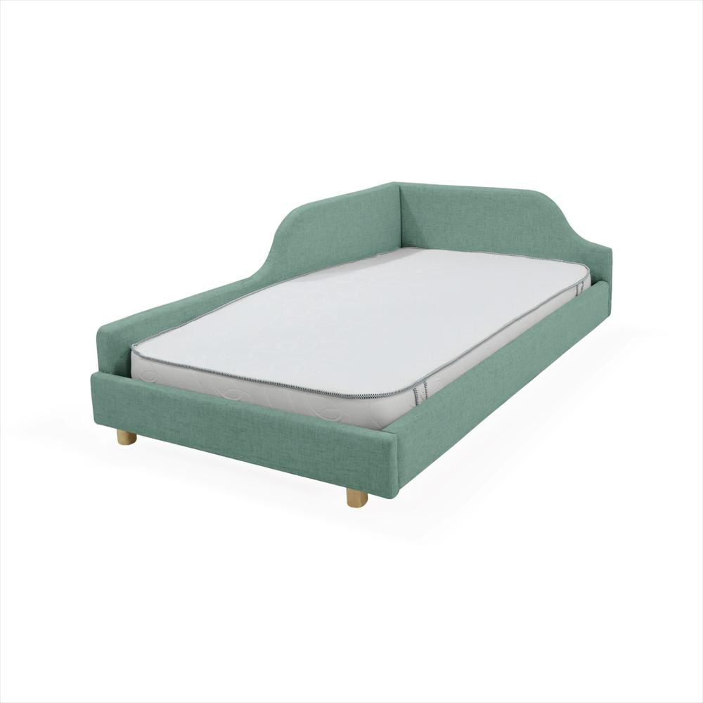 Set Cama Infantil Sencillo Twist Aqua Y Colchon Cincinnati