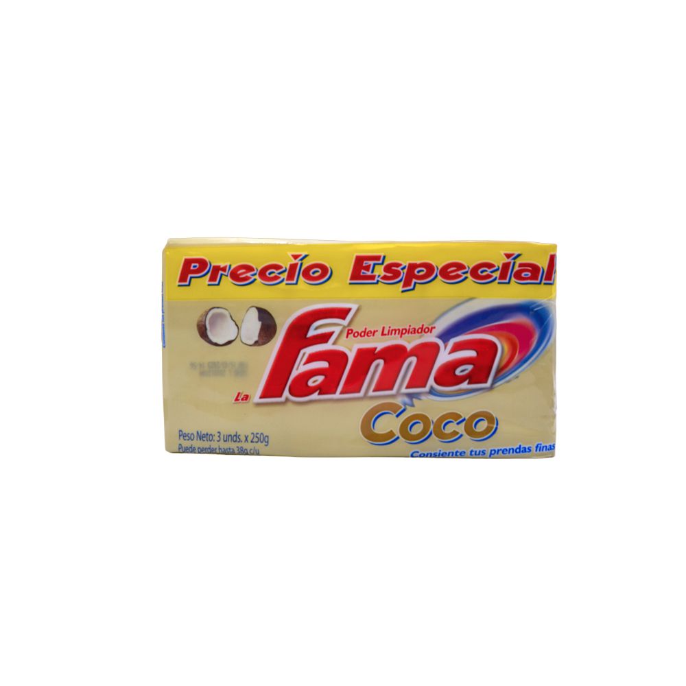 Jabón en barra FAMA coco (750  gr)
